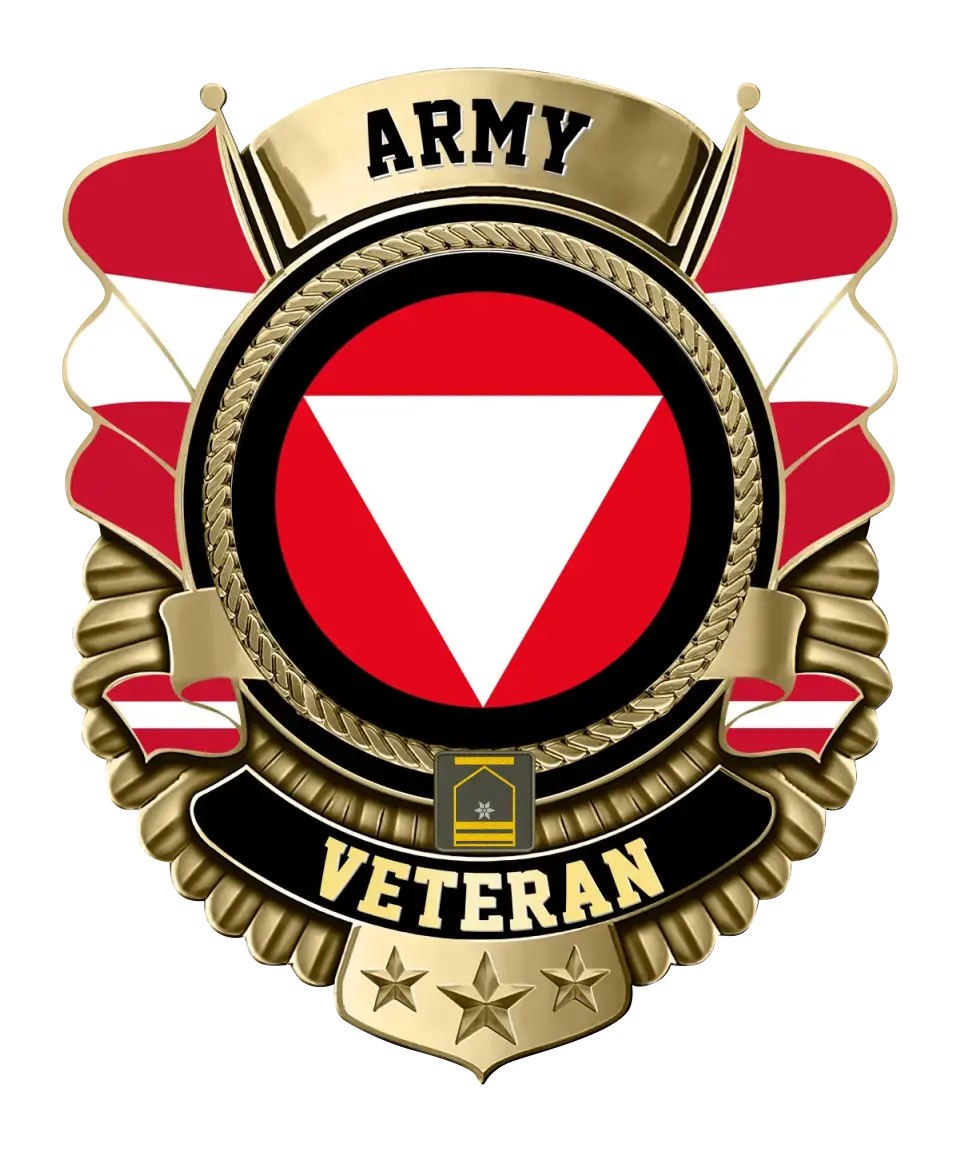 Personalized Rank Austria Soldier/Veterans Camo Cut Metal Sign - 2606230001
