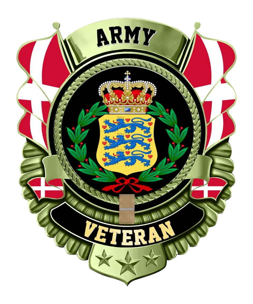 Personalized Rank Denmark Soldier/Veterans Camo Cut Metal Sign - 2606230001