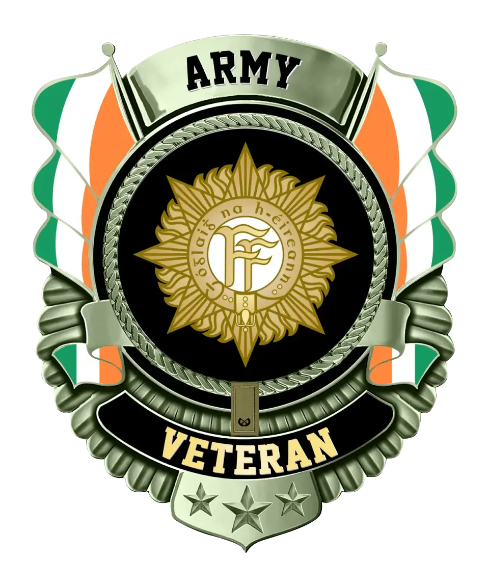 Personalized Rank Ireland Soldier/Veterans Camo Cut Metal Sign - 2606230001