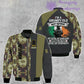 Personalized Ireland Soldier/ Veteran Camo With Name And Rank Bomber Jacket 3D Printed - 16889472
