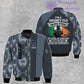 Personalized Ireland Soldier/ Veteran Camo With Name And Rank Bomber Jacket 3D Printed - 16889472