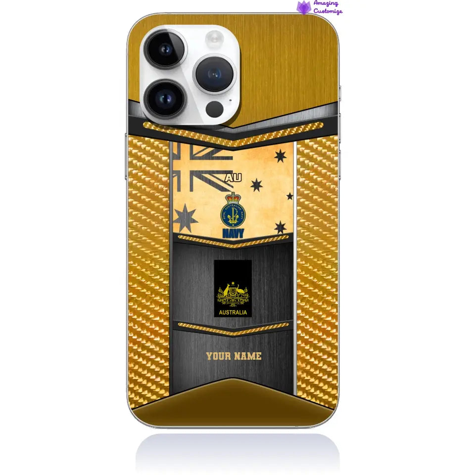 Personalized Australia Soldier/Veterans With Rank And Name Phone Case Printed - 16903296