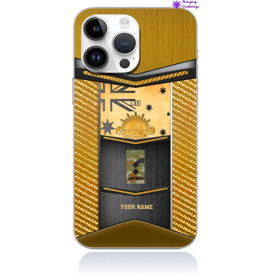 Personalized Australia Soldier/Veterans With Rank And Name Phone Case Printed - 16903296