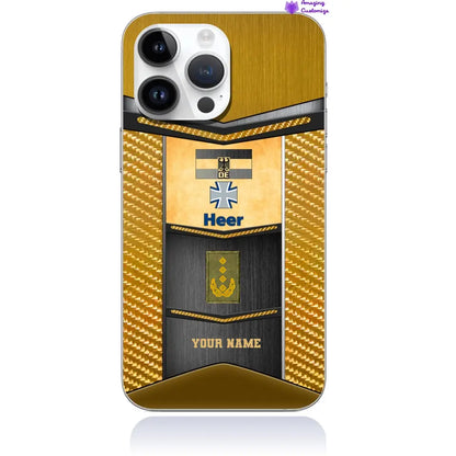Personalized Germany Soldier/Veterans With Rank And Name Phone Case Printed - 2607230001