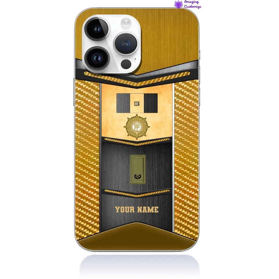 Personalized Ireland Soldier/Veterans With Rank And Name Phone Case Printed - 16903296