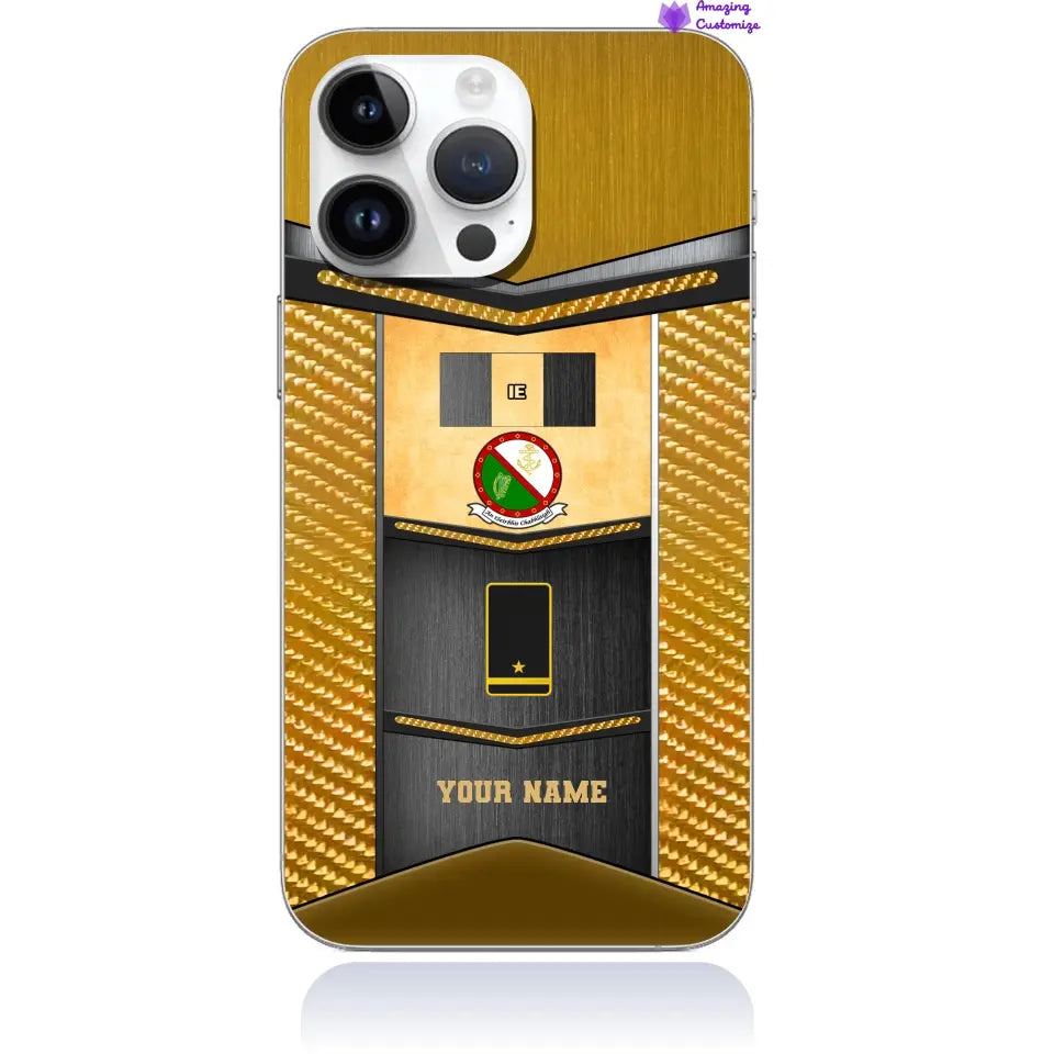 Personalized Ireland Soldier/Veterans With Rank And Name Phone Case Printed - 16903296