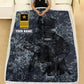 Personalized Germany Solider/ Veteran Camo With Name And Rank Fleece Blanket 3D Printed - 17229024