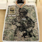 Personalized UK Solider/ Veteran Camo With Name And Rank Fleece Blanket 3D Printed - 17229024