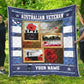 Personalized Australian Soldier/ Veteran Camo With Name And Rank Quilt 3D Printed - 16915392