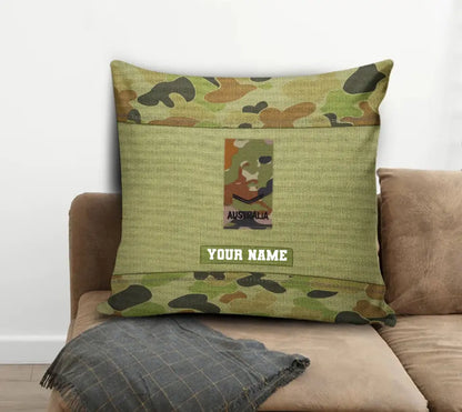 Personalized Australian Soldier/ Veteran Camo With Name And Rank Pillow 3D Printed - 16915392