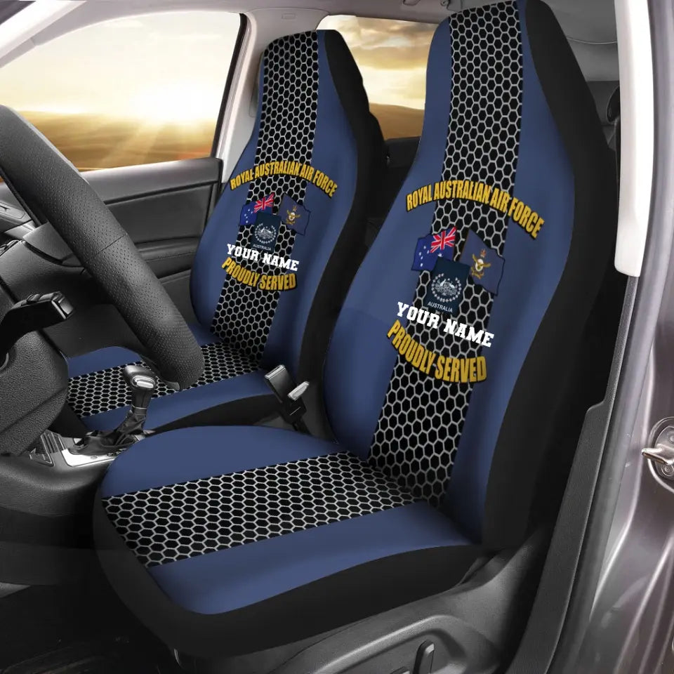 Personalized Australian Soldier/ Veteran Camo With Name And Rank Car Seat Covers 3D Printed - 0908230001