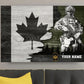 Personalisierter kanadischer Soldat/Veteranen-Camouflage mit Namen und Rang auf Leinwand, 3D-Druck