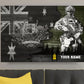 Personalized Australian Soldier/ Veteran Camo With Name And Rank Canvas 3D Printed