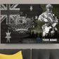 Personalized Australian Soldier/ Veteran Camo With Name And Rank Canvas 3D Printed