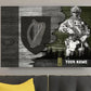Personalized Ireland Soldier/ Veteran Camo With Name And Rank Canvas 3D Printed