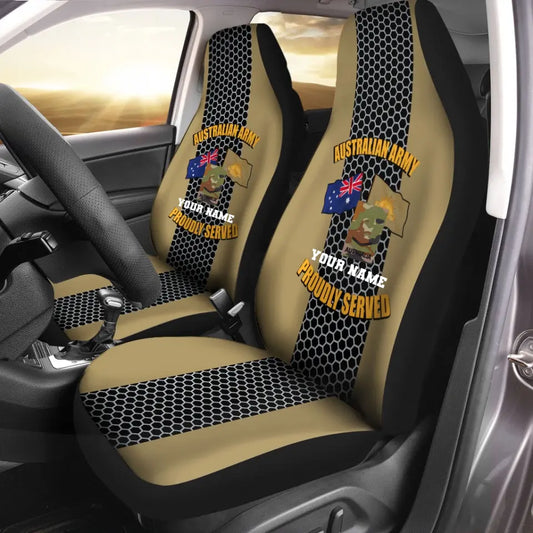 Personalized Australian Soldier/ Veteran Camo With Name And Rank Car Seat Covers 3D Printed - 0908230001