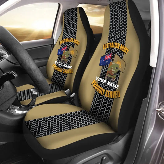 Personalisierter australischer Soldat/Veteranen-Camouflage mit Namen und Rang, Autositzbezüge, 3D-Druck – 0908230001
