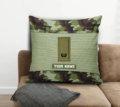 Personalized Ireland Soldier/ Veteran Camo With Name And Rank Pillow 3D Printed - 16920576