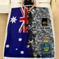 Personalized Australian Soldier/ Veteran Camo With Name And Rank Fleece Blanket 3D Printed - 1693267201