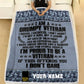 Personalized UK Soldier/ Veteran Camo With Name And Rank Fleece Blanket 3D Printed - 16932672