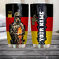 Personalized Germany Veteran/ Soldier With Rank And Name Camo Tumbler Gold Flag - 3008230002