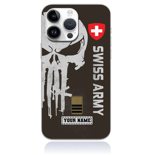 Personalized Swiss Soldier/Veterans With Rank And Name Phone Case Printed - 1009230001