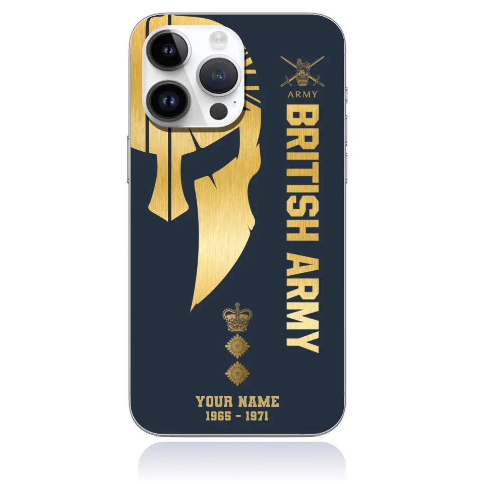 Personalized UK Soldier/Veterans With Rank And Name Phone Case Printed - 1694736001