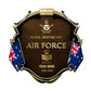 Personalized Rank Name And Year Australian Soldier/Veterans Camo Cut Metal Sign - Gold Rank - 0102240003
