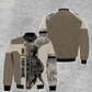 Personalisierte Bomberjacke mit Camouflage-Muster für deutsche Soldaten/Veteranen mit Namen und Rang, 3D-Druck – 1909230001