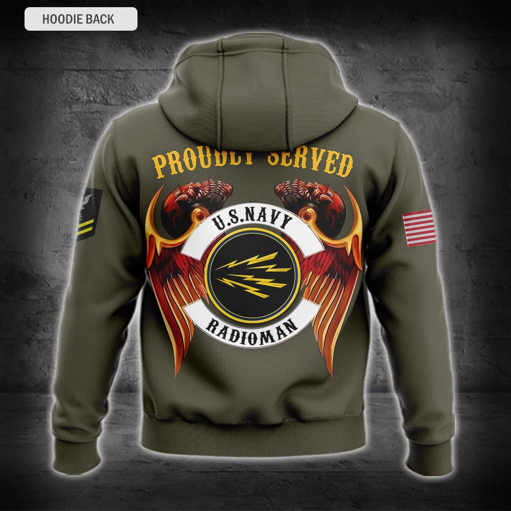 US Military – Navy Rating All Over Print Hoodie