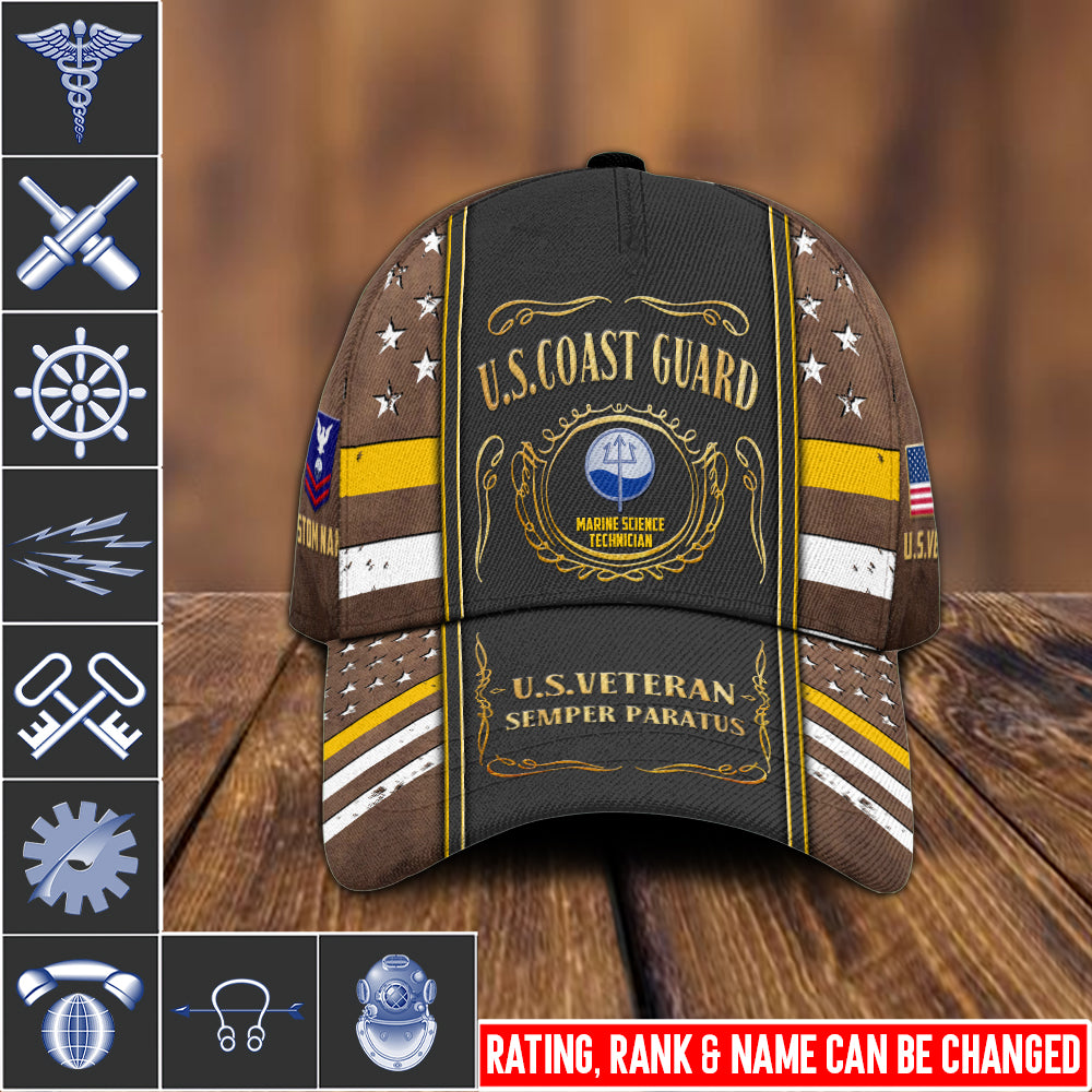 US Military – Coast Guard Rating All Over Print Cap