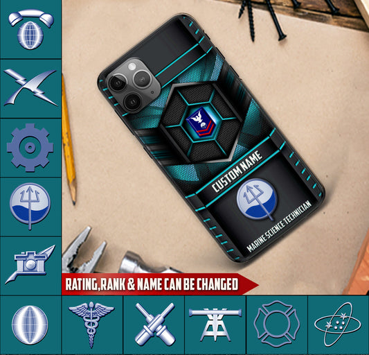 Personalized US Military - Coast Guard Rating Phone Case Printed