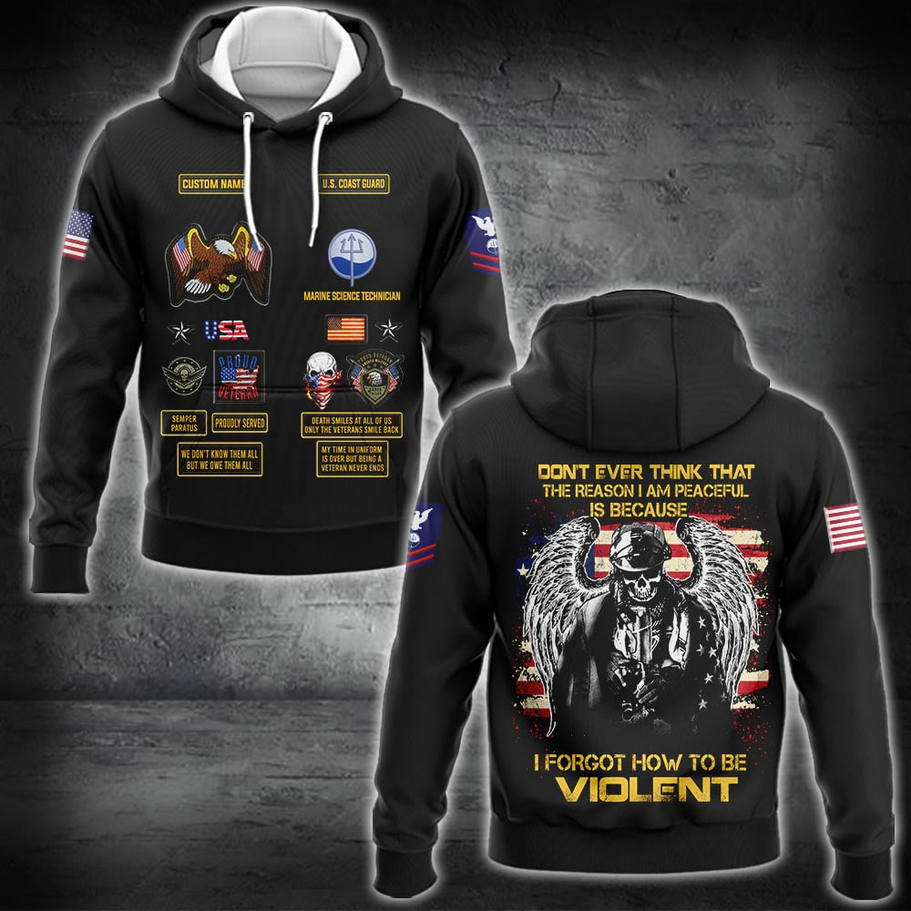 US Military – Coast Guard Rating All Over Print Hoodie