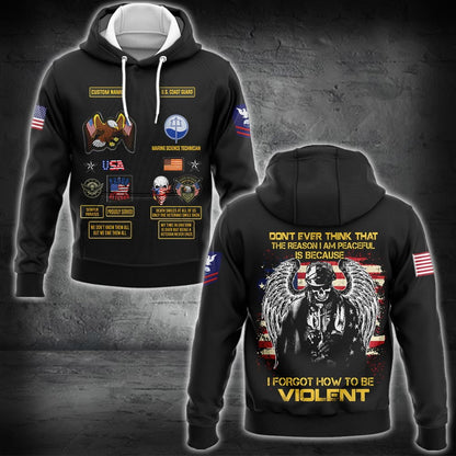 US Military – Coast Guard Rating All Over Print Hoodie
