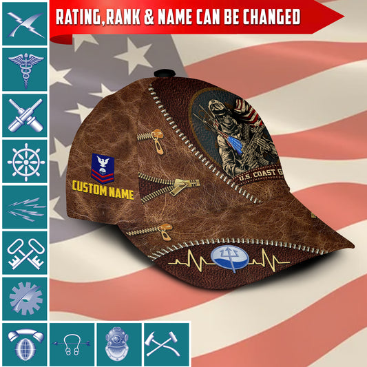 US Military – Coast Guard Rating All Over Print Cap