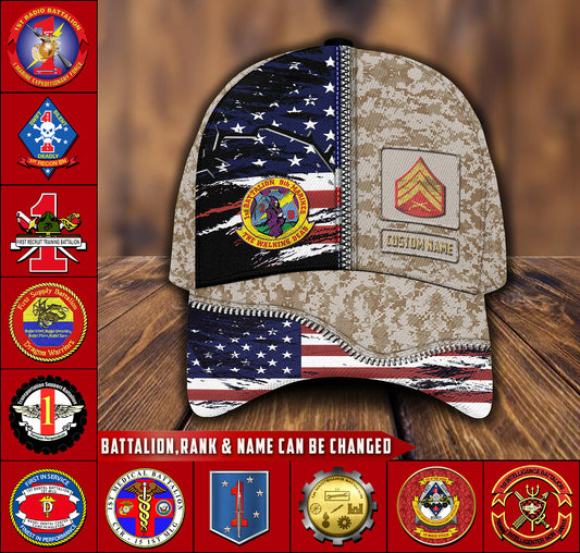 US Military – Marine Battalion All Over Print Cap