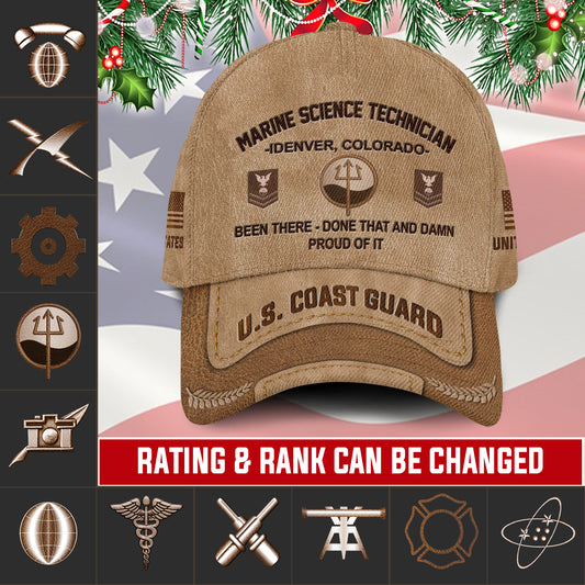 US Military – Coast Guard Rating All Over Print Cap