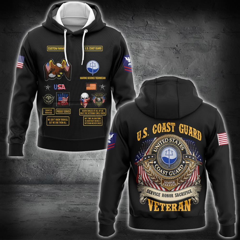 US Military – Coast Guard Rating All Over Print Hoodie