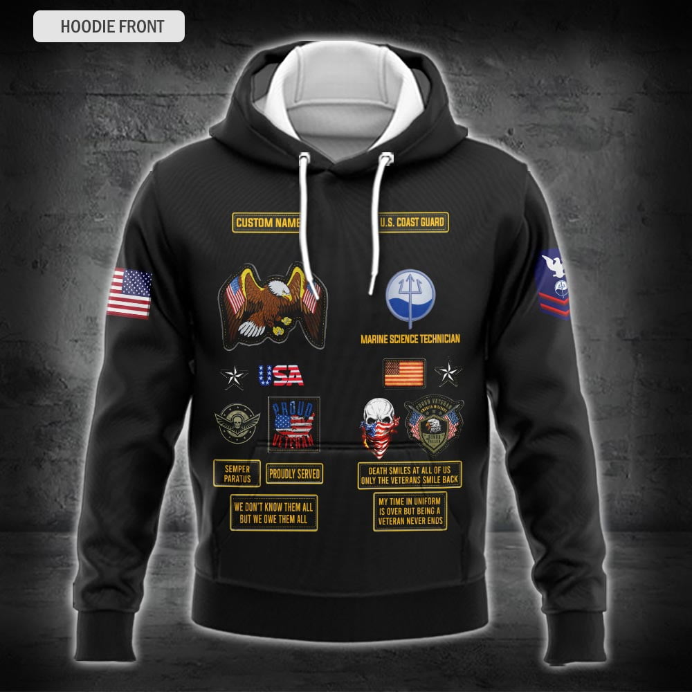 US Military – Coast Guard Rating All Over Print Hoodie