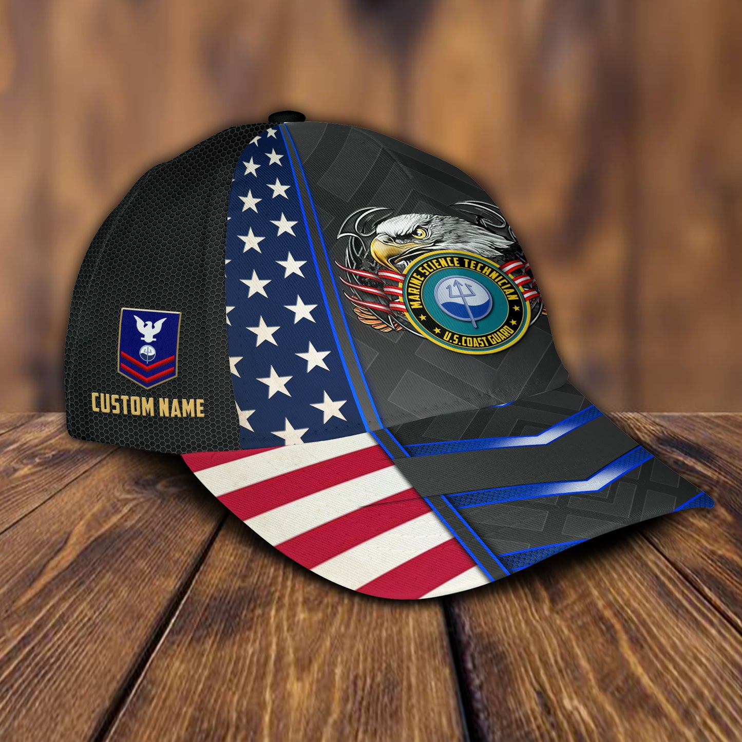 US Military – Coast Guard Rating All Over Print Cap