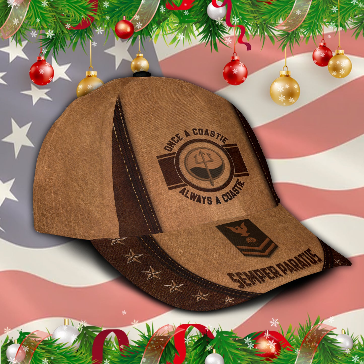 US Military – Coast Guard Rating All Over Print Cap