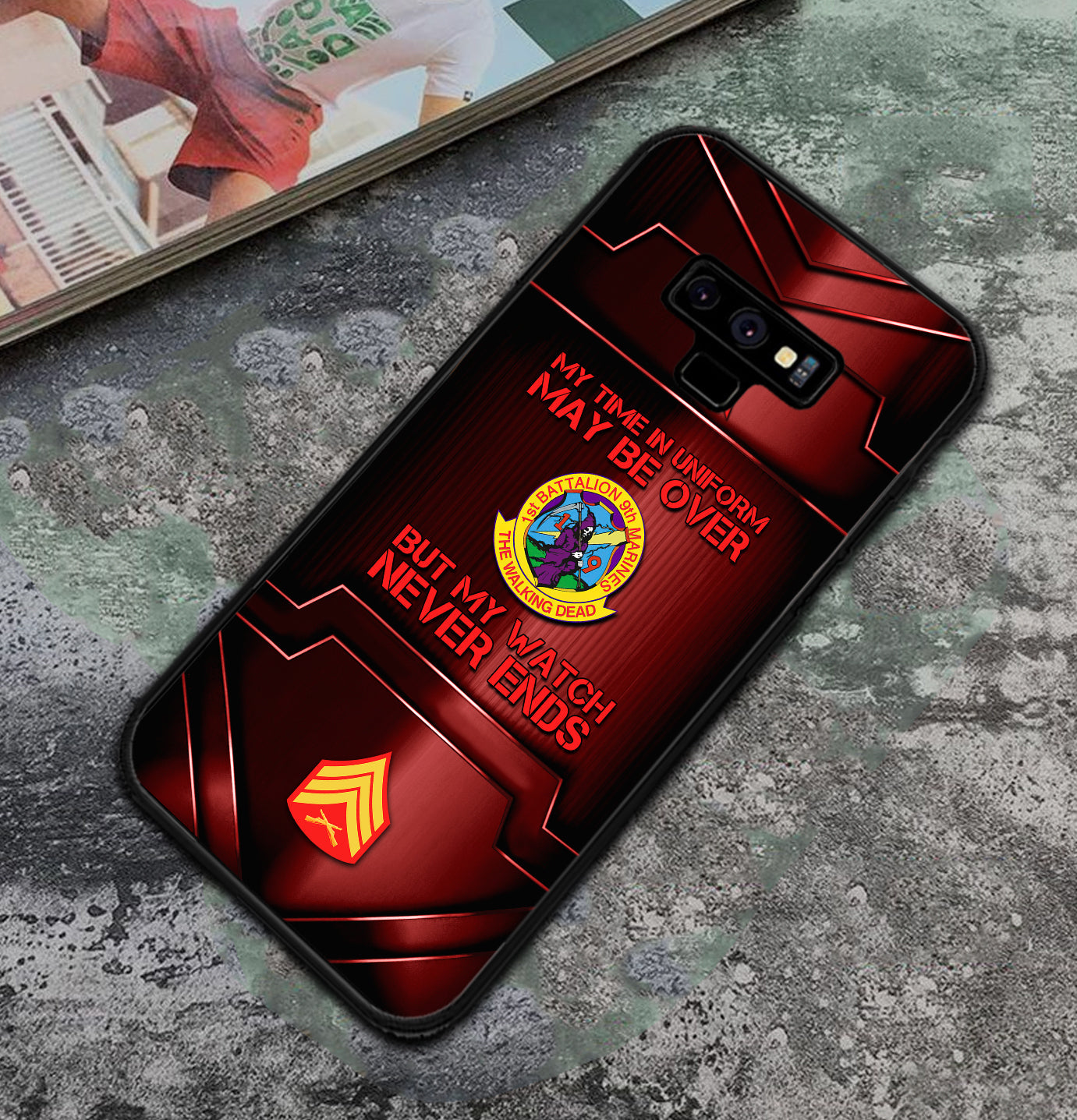 Personalized US Military - Marine Battalion Phone Case Printed