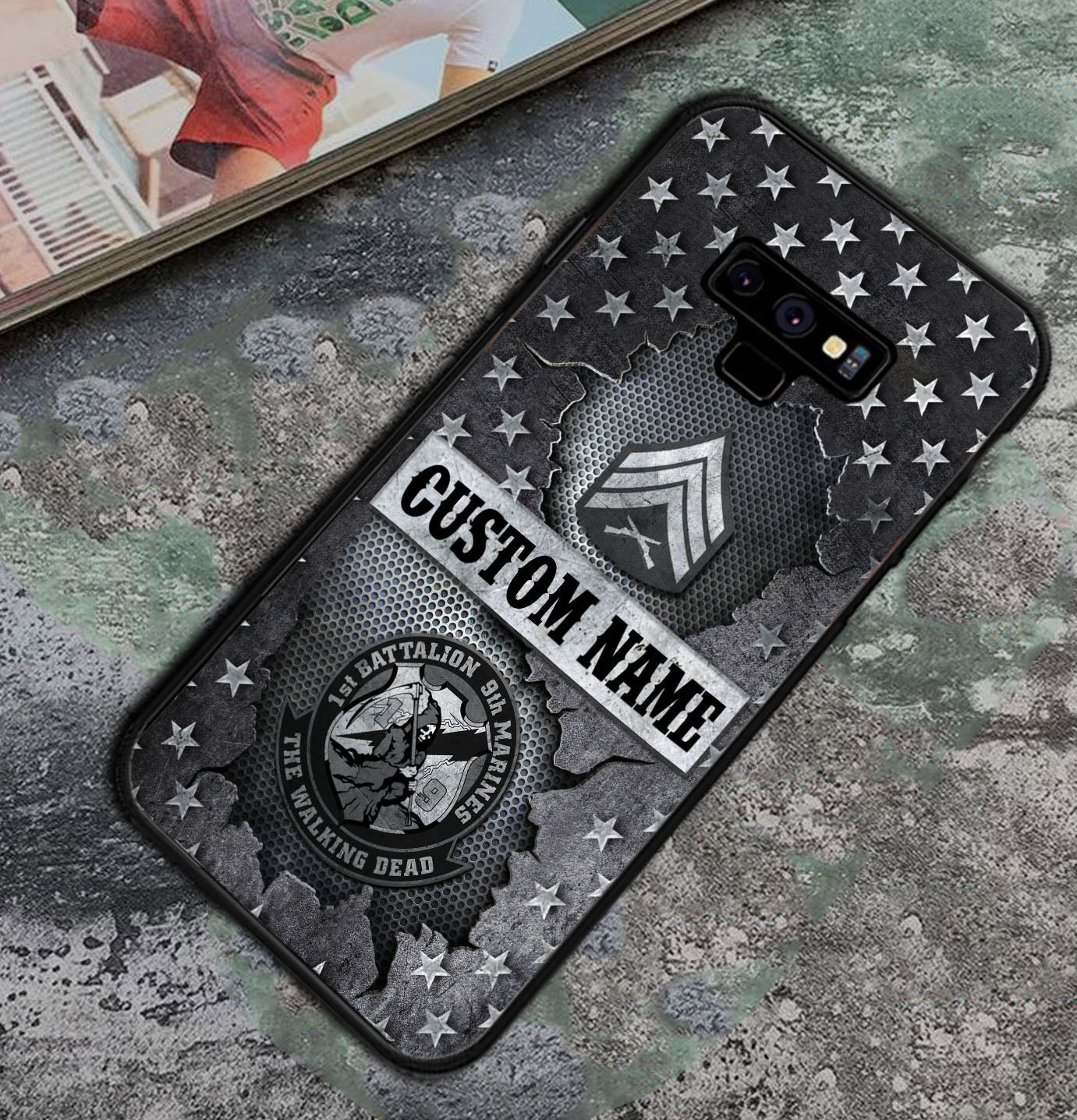 Personalized US Military - Marine Battalion Phone Case Printed