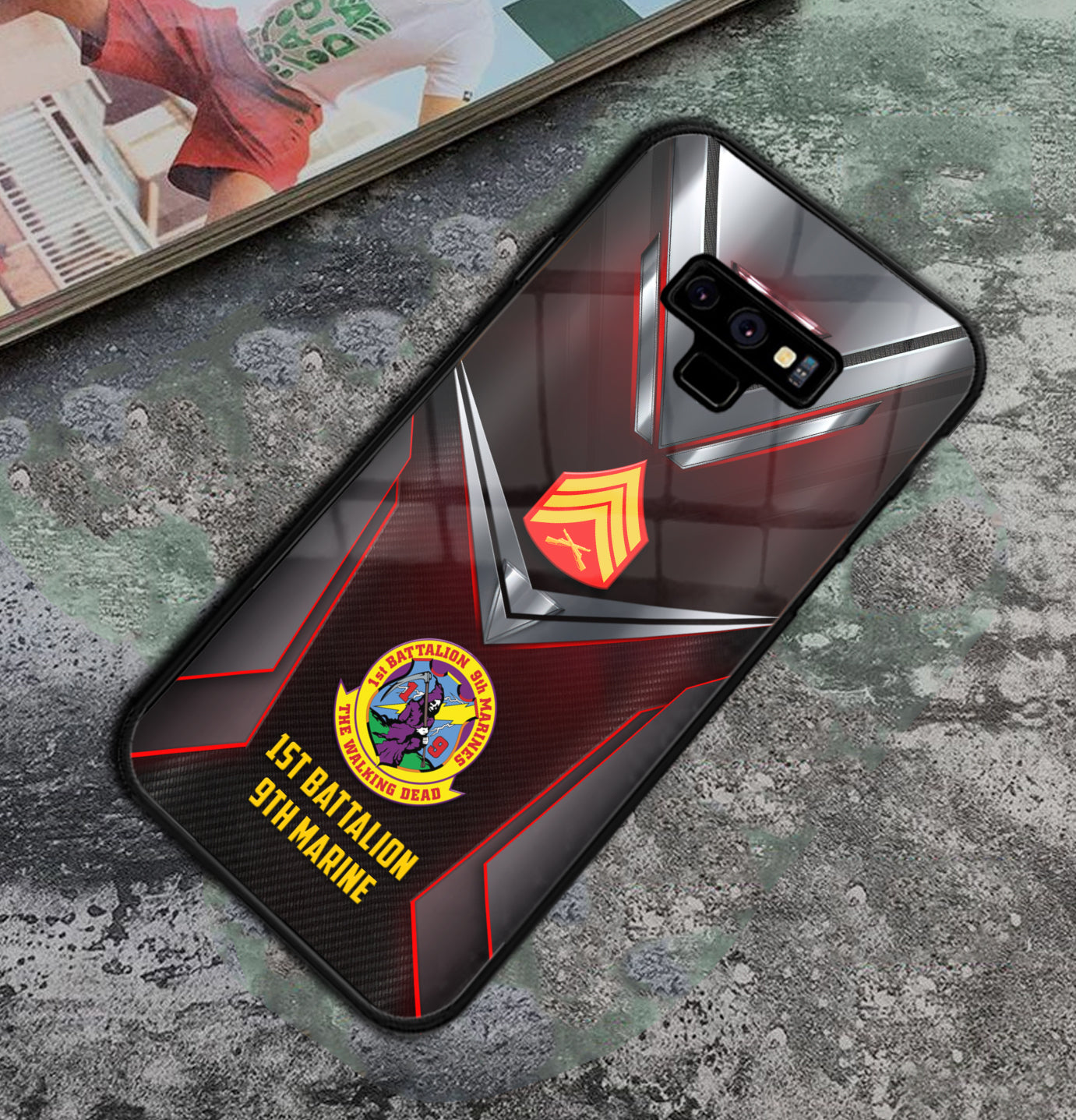 Personalized US Military - Marine Battalion Phone Case Printed