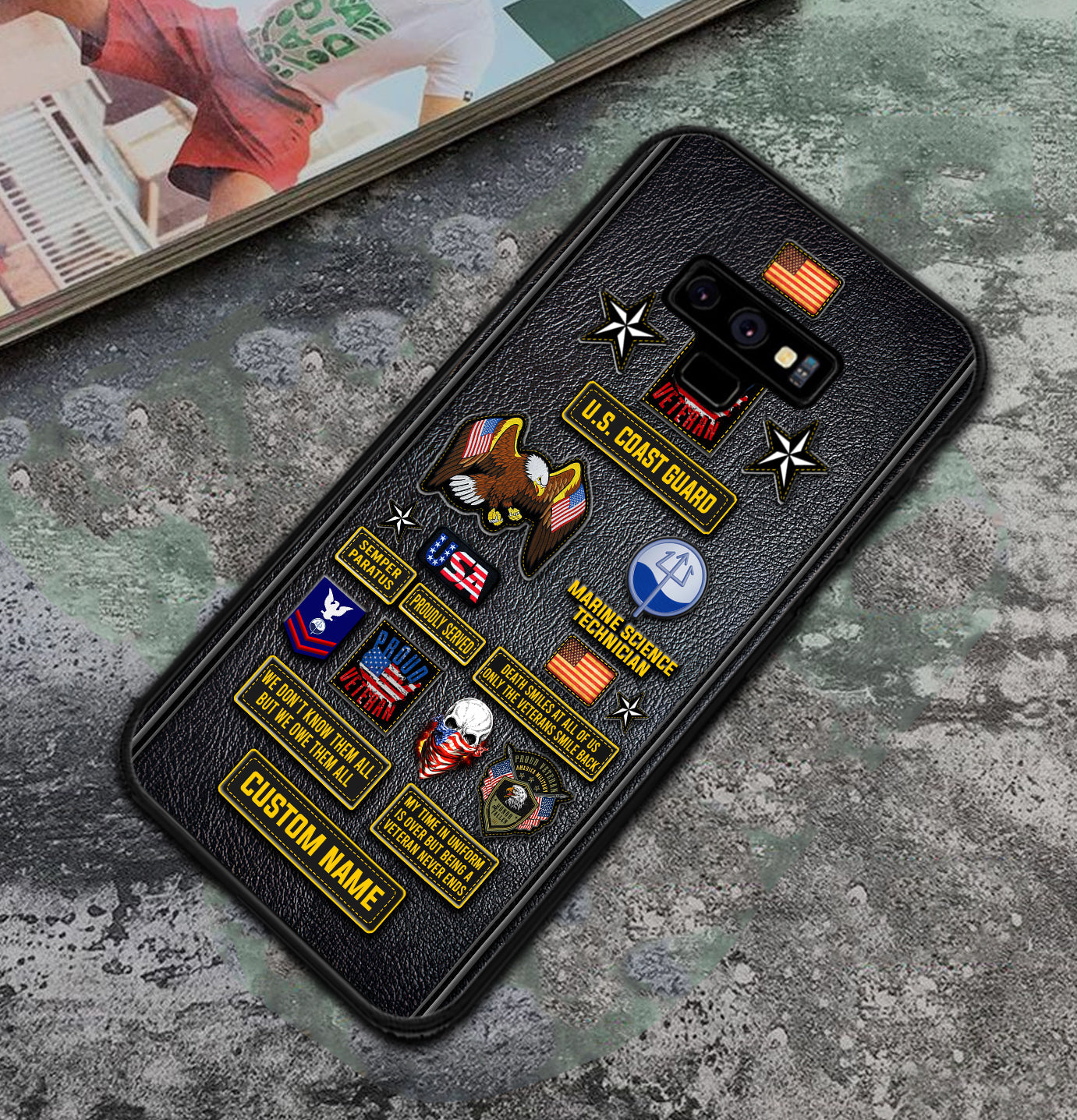 Personalized US Military - Coast Guard Rating Phone Case Printed