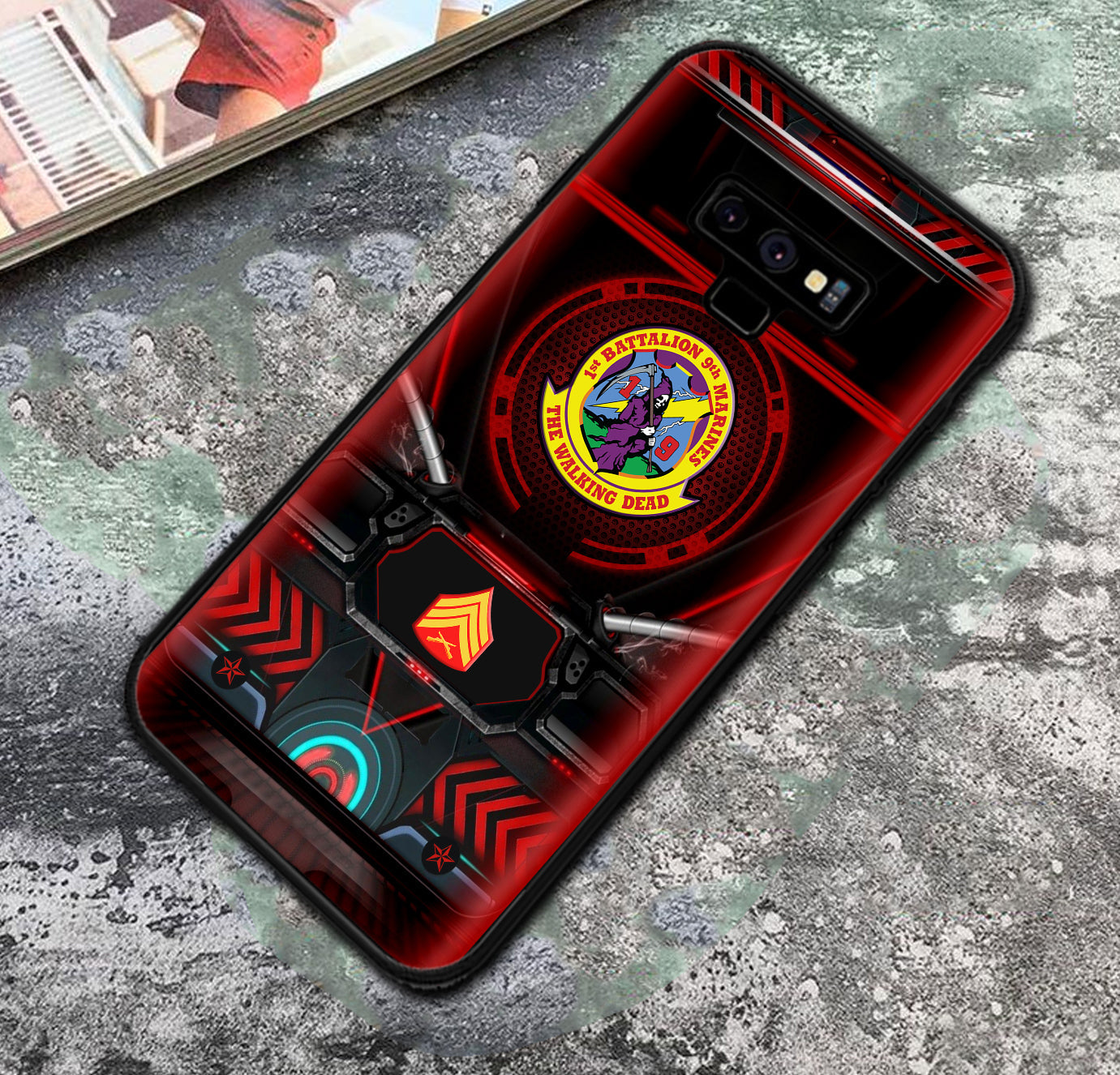 Personalized US Military - Marine Battalion Phone Case Printed