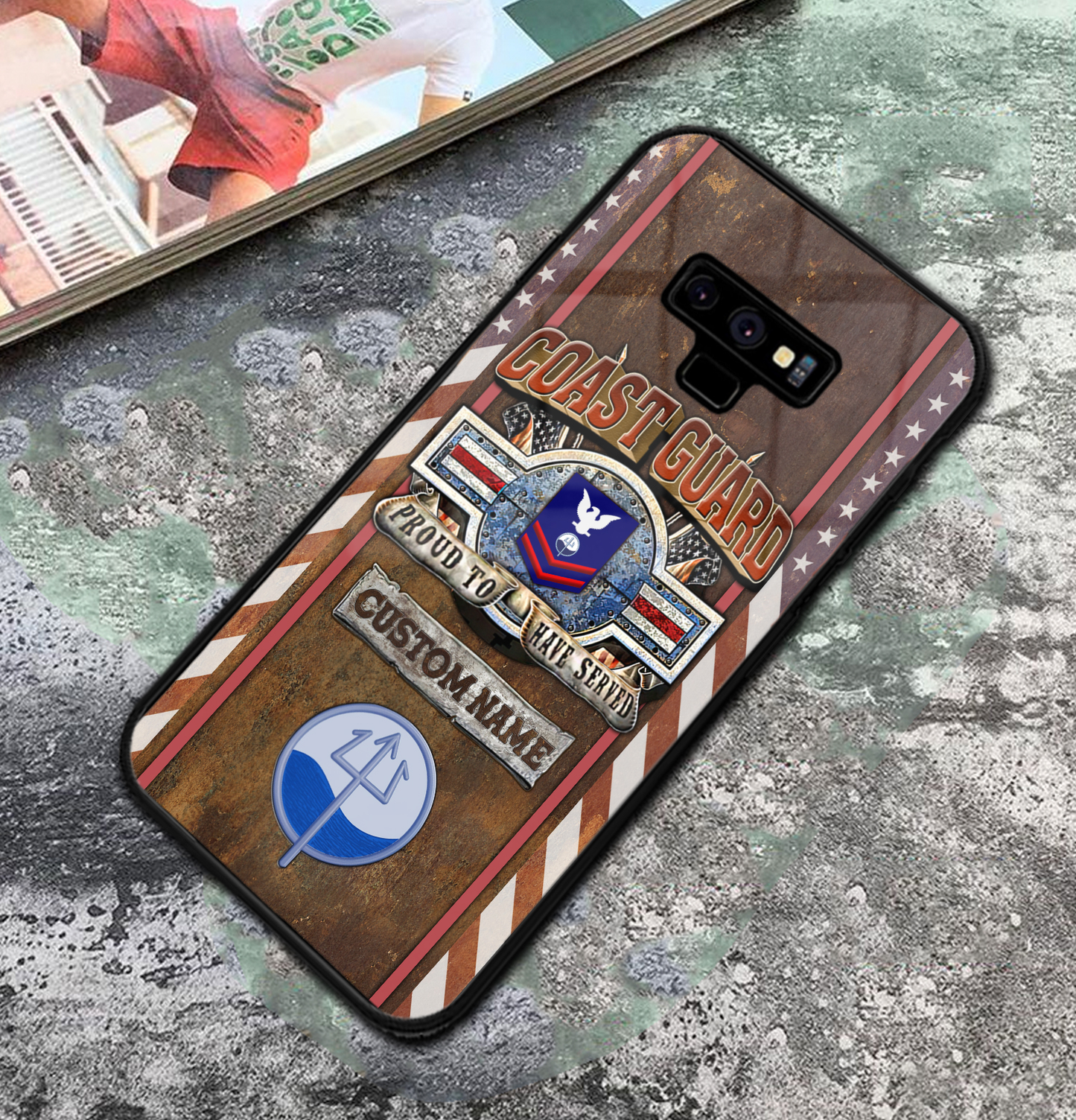 Personalized US Military - Coast Guard Rating Phone Case Printed