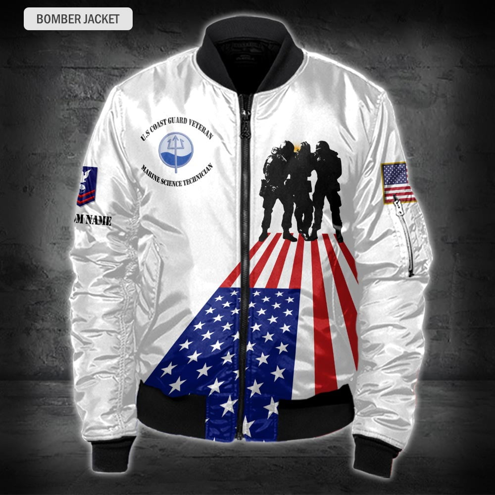 US Military – Coast Guard Rating All Over Print Bomber Jacket