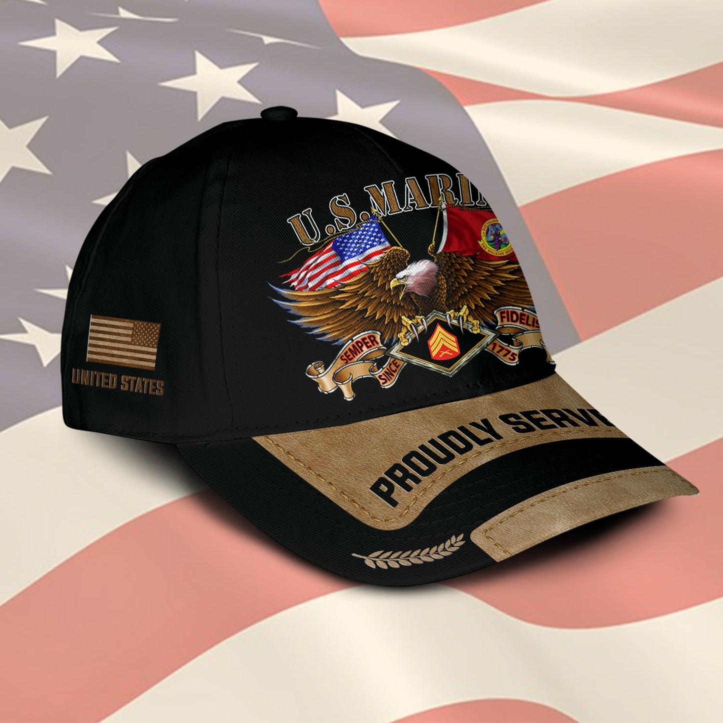 US Military – Marine Battalion All Over Print Cap