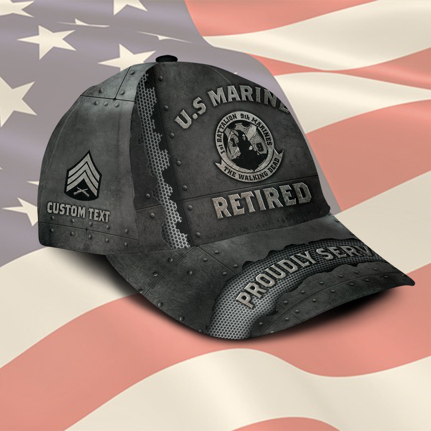 US Military – Marine Battalion All Over Print Cap